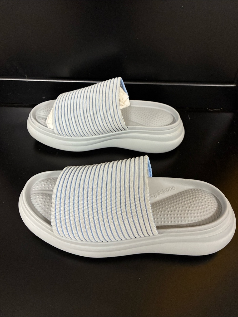 NWT Rag & Bone Brixley Knit Slide Sandals Sz. 36